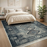 Grey Heritage Tribal Diamond Area Rug