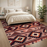 Pink Diamond Arrow Southwestern Area Rug