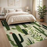 Green Cactus Desert Southwestern Rug