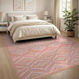 Pink Southwestern Geometric Southwestern Area Rug