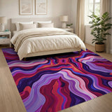 Vibrant Swirl Multi-Color Abstract Area Rug