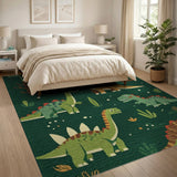 Playful Cartoon Dinosaur Area Rug