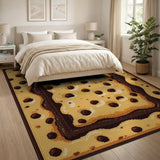 Brown and Tan Chocolate Chip Cookie Area Rug
