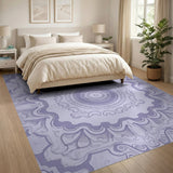Purple Purple Ornate Traditional Persian Area Rug
