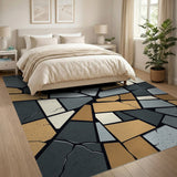 Shattered Grey Mosaic Area Rug
