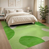 Abstract Green Camo Area Rug