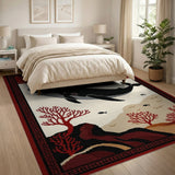 Humpback Whale Sunset Coastal Area Rug