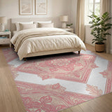 Pink Floral Vintage No. 25 Area Rug