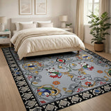 Multi-Color Fox Peacock Persian Area Rug