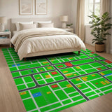 Vibrant City Streets Kids Play Rug