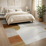 Geometric Modern Beige and Neutral Modern Geometric Neutral Area Rug