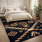 Southwestern Geometric Stair Diamond Area Rug