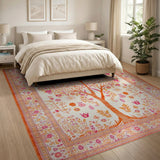 Traditional Persian Vibrant Tree of Life Persian Area Rug