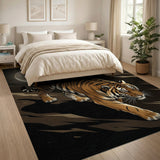 Moonlit Prowling Tiger Area Rug