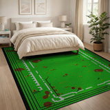 Dino Meadow Kids Cartoon Area Rug