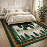 Sasquatch Forest Green Area Rug