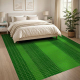 Vibrant Green Crocodile Scale Area Rug
