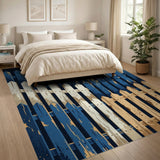 Weathered Picket Fence Area Rug
