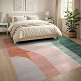 Pastel Arch Abstract Area Rug