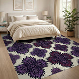 Purple Flame Cross Heritage Tribal Rug