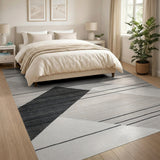 Modern Grey Geometric No. 2 Area Rug
