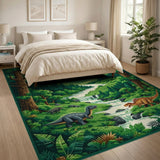 Prehistoric Dinosaur Valley Area Rug
