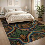 Rainbow Jacket Fern Area Rug