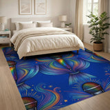 Rainbow Microphone Stage Area Rug