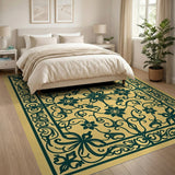 Ornate Persian Floral Area Rug