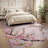 Cherry Blossom Pink Area Rug