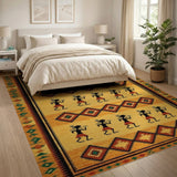 Southwestern Flute Players Area Rug