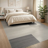 Modern Geometric Overlap Neutral Area Rug
