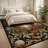 Golden Carriage Ornate Baroque Rug