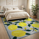 Lemon Branch Yellow Area Rug