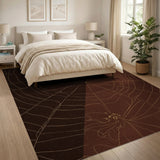 Golden Spider Web Area Rug