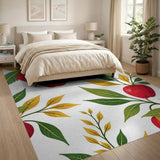 Multi-color and Patterns Red Apple Fruit Pattern Area Rug