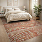 Terracotta Zigzag Southwestern Area Rug