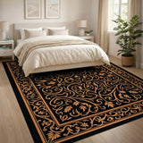 Traditional Persian Ornate Orange Floral Persian Area Rug