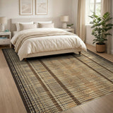 Heritage Tribal Brown Tan Woven Area Rug