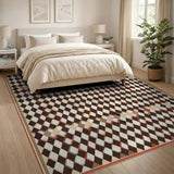 Multi-Color Harlequin Diamond Area Rug