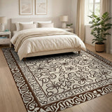 ODIKA Persian Floral Cream Area Rug