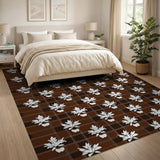 Maple Leaf Apple Plaid Area Rug
