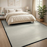Beige and Neutral Beige Neutral Horizontal Stripe Area Rug