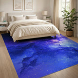 Cosmic Nebula Swirl Abstract Area Rug