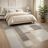 Geometric Modern Modern Geometric Beige Neutral Area Rug