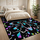 Vibrant Prismatic Geometric Area Rug
