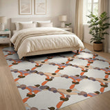 Abstract Multi-Color Organic Shape Area Rug