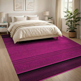 Pink Bold Pink Black Geometric Area Rug