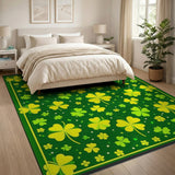 Lucky Shamrock Clover Area Rug