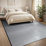 Black White Gradient Abstract Area Rug